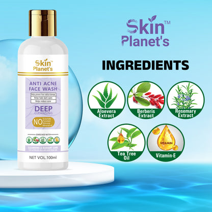 CLEANSER+SUNSCREEN+SERUM+MOISTURIZER+FACE CREAM+ACNE FACEWASH+TONER