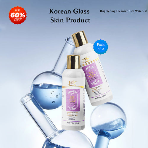 BRIGHTENING CLEANSER RICE WATER KOREAN GLASS SKIN (Pack of 2)