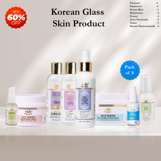 CLEANSER+SUNSCREEN+SERUM+MOISTURIZER+FACE CREAM+ACNE FACEWASH+TONER+SERUM NIANCINAMIDE