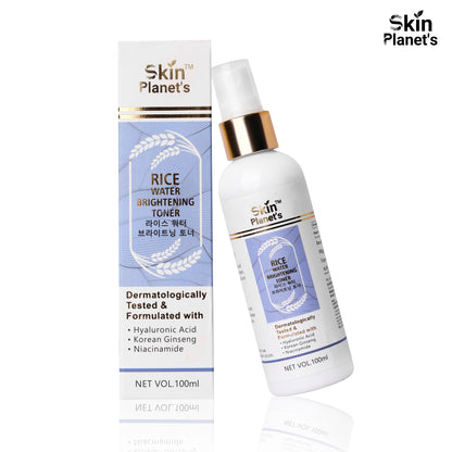 BRIGHTENING TONER RICE WATER KOREAN GLASS SKIN (Pack of 4)