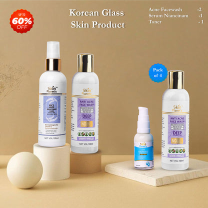 ACNE FACEWASH+TONER+SERUM NIANCINAMIDE