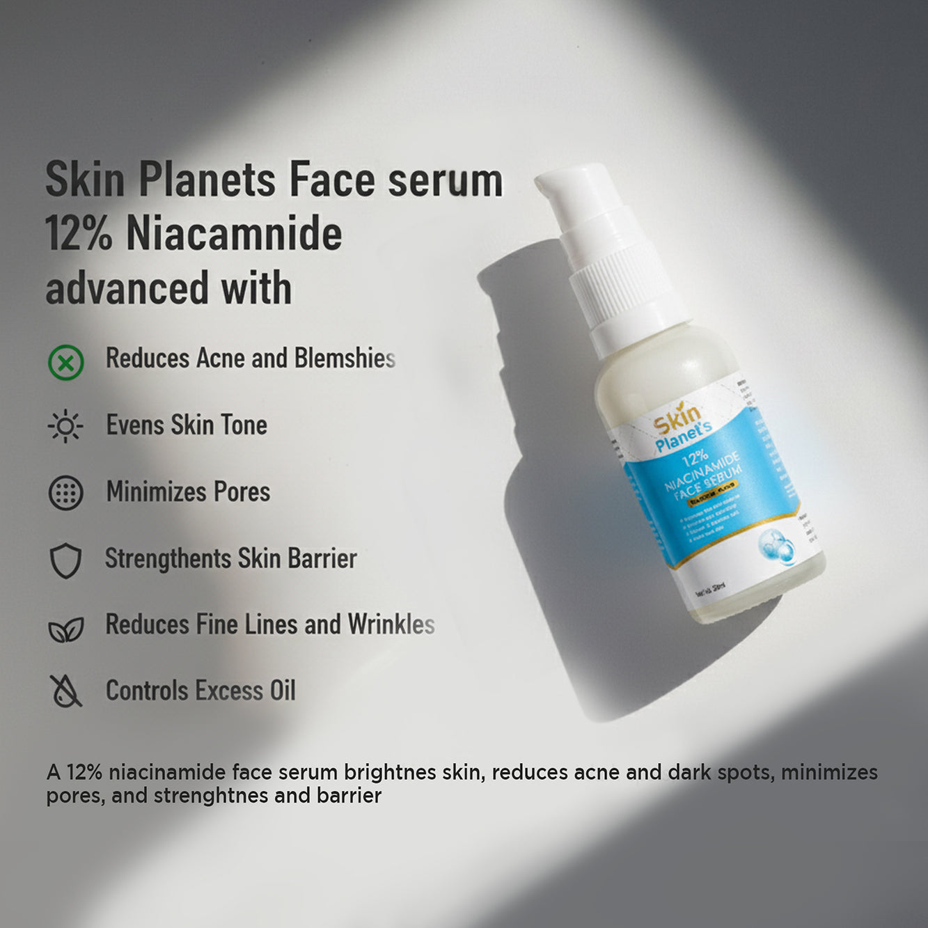 ACNE FACEWASH+TONER+SERUM NIANCINAMIDE